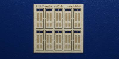 M 00-38c OO gauge kit of 10 single doors with square transom type 1